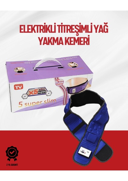 Ayarlanabilir Hızlı Elektrikli Masaj Kemeri – Yağ Yakımına Yardımc