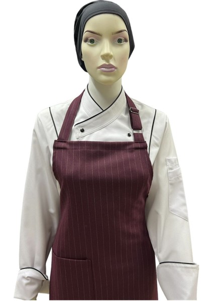 Bordo Aşçı Garson Mutfak Önlüğü, Şık ve Kullanışlı Mutfak Aksesuarı fiyatları
