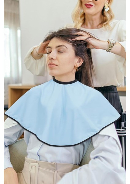 Mavi Su Geçirmez Makyaj ve Saç Kesim Önlüğü, Kuaför Kullanımı Için Ideal fiyatları