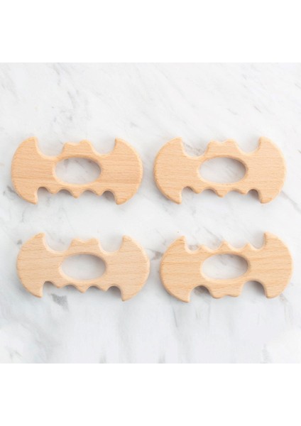 Büro Ev Ofis Bebek Bakımı Için Ahşap Dörtlü Yarasa Tip Diş Kaşıyıcı Halka fiyatları