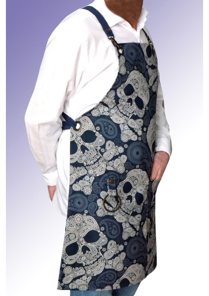 Mavi Renkli Çok Amaçlı Önlük, Sanatçı ve Hizmet Sektörleri Için Ideal Seçim modelleri