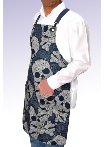 Mavi Renkli Çok Amaçlı Önlük, Sanatçı ve Hizmet Sektörleri Için Ideal Seçim fırsatları