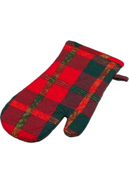 Kırmızı Ekose ve Sırma Temalı Fırın Eldiveni Seti 35X40 cm modelleri