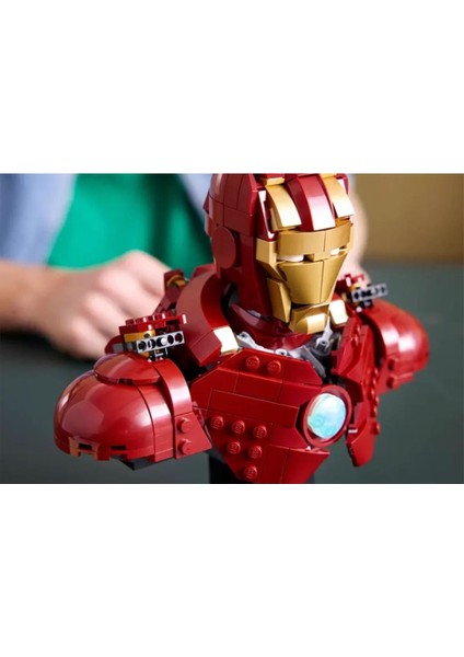 Nessiworld 76327 LEGO Marvel Iron Man Mk4 Büstü 436 Parça +18 Yaş indirimleri