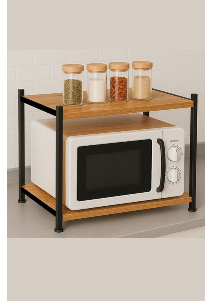 Tezgah Üstü 2 Raflı Mikrodalga ve Baharat Rafı – Çok Amaçlı Mutfak Düzenleyici fiyatları