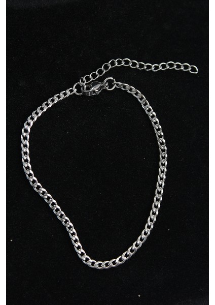 Bakımlı Erkek Için Silver Çelik Ince Klasik Tasarımlı Bileklik