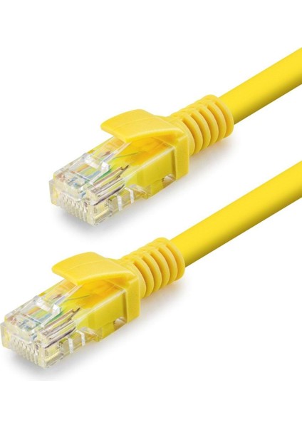 Büro Ev Ofis Network Bağlantısı Için 150CM Sarı 1000GB 250MHZ Cat6 Kablo