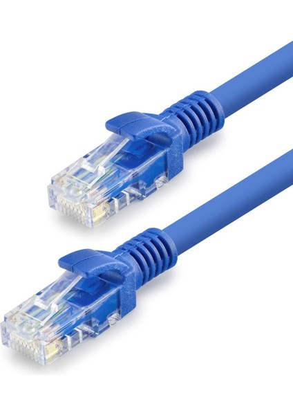 Büro Ev Ofis Network Bağlantısı Için 150CM Mavi 1000GB 250MHZ Cat6 Kablo
