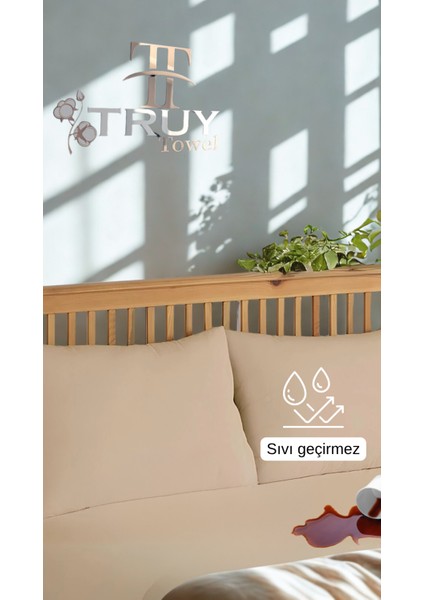 Mikro Sıvı Geçirmez Alez Açık Kahverengi 50X70 - Açık Kahverengi