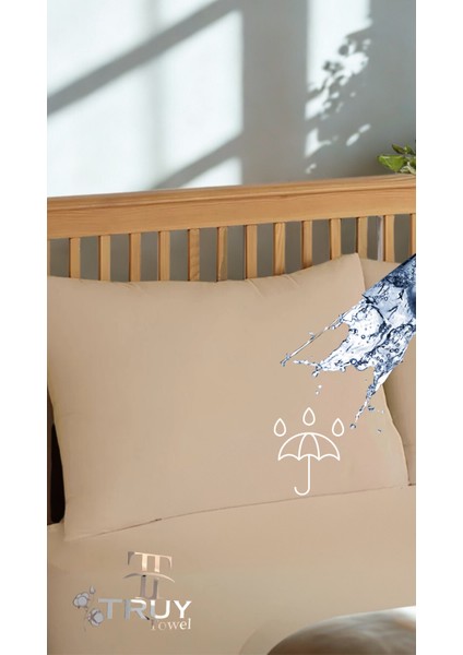 Mikro Sıvı Geçirmez Alez Açık Kahverengi 50X70 - Açık Kahverengi fiyatları