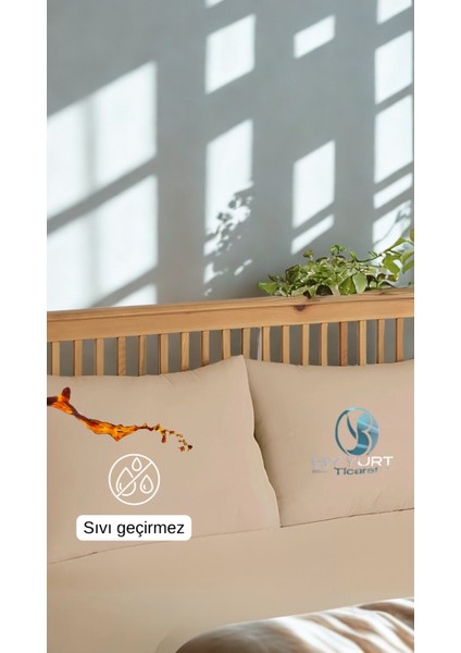 Mikro Sıvı Geçirmez Alez Açık Kahverengi 50X70 - Açık Kahverengi indirimleri