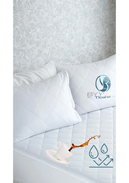 Kapitone Sıvı Geçirmez Yastık Alezi Beyaz 50X70 - Beyaz modelleri