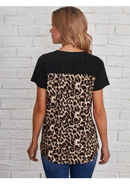 Kadın Leopar Detay Üç Parça Viskon Elbise fiyatları