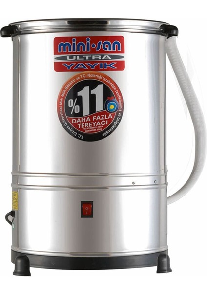 40 Litre Paslanmaz Çelik Ultra Turbo Yayık Makinesi, Ayran ve Tereyağı Yapımcı