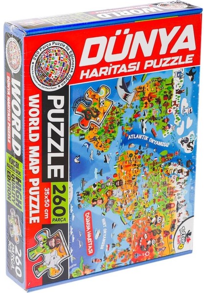 7375 Dünya Kültür Haritası Puzzle -Totteriq fiyatları