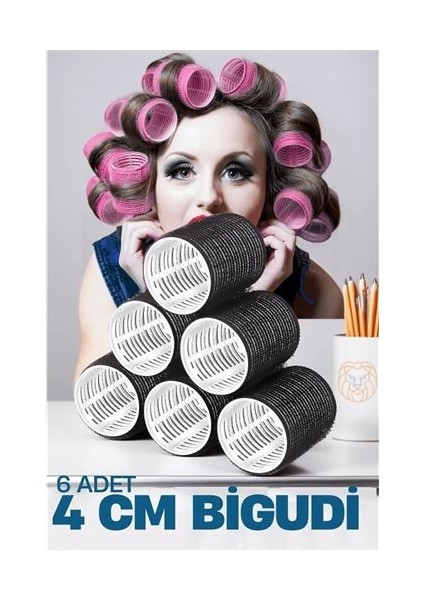 4 cm Bigudi 6 Lı Paket