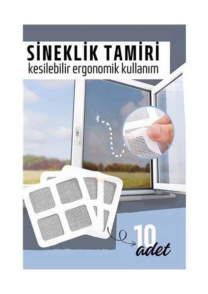 Sineklik Tamir Bandı 10 Adet 10 x 10 cm