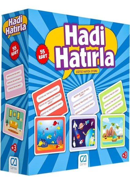 5108 Ca Games, Hadi Hatırla - Eğitici Hafıza Oyunu / +5 Yaş