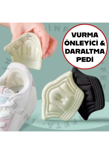 1 Çift Ayakkabı Topuk Vurma Önleyici ve Daraltma Pedi