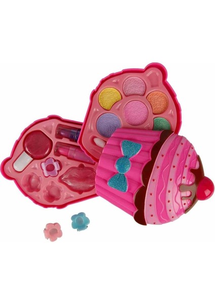 Cupcake Şekilli 2 Katlı Makyaj Güzellik Seti