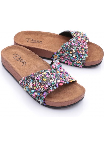 20050-001 Taşlı Kadın Terlik fiyatları