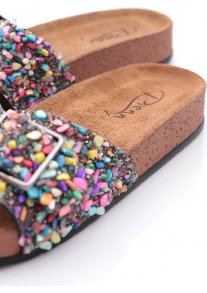 20050-001 Taşlı Kadın Terlik indirimleri