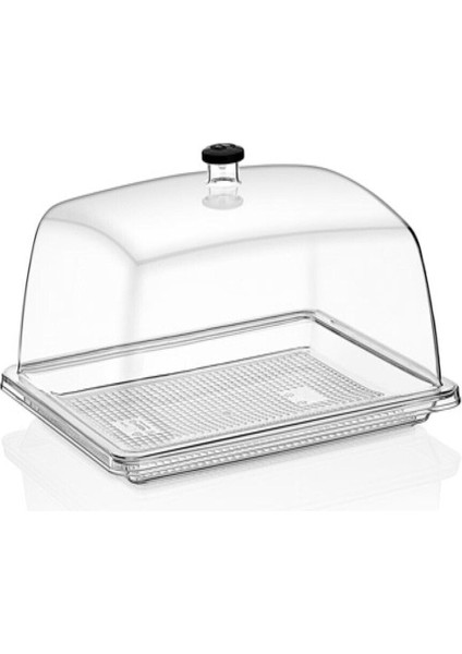 Turuncu Polikarbon Fanus, Kek ve Börek Teşhiri Için Ideal, Şık ve Dayanıklı Tasarım