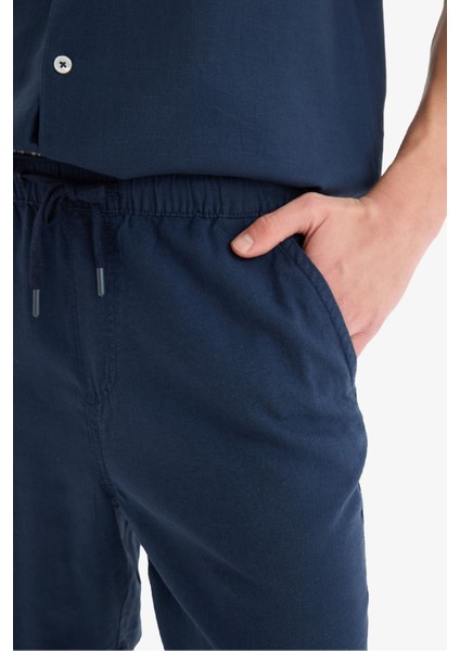 Relax Fit Beli Bağcıklı Bermuda Şort D9913AX25AU fırsatları