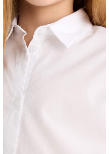 Kız Çocuk Poplin Uzun Kollu Okul Gömleği U4499A625AU indirimleri