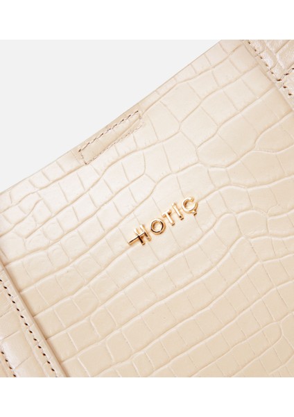 03CAH310670A400 KADIN Deri Ekru Çıkarılabilir Portföy Çantalı Tote Çanta fırsatları