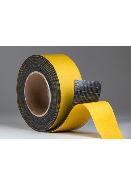 Çift Taraflı Yapışkanlı Epdm Kauçuk Yalıtım Süngeri, 3mm x 40MM, 10M Siyah
