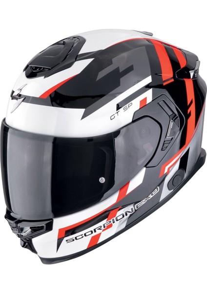 Apex Exo-Gt Sp Carbon Matrix Air Tornado Kapalı Motosiklet Kaskı Siyah Kırmızı