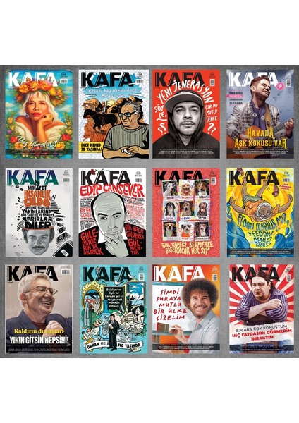 Kafa Dergi 12 Sayı Efsane Paketi - (Sayıların Tüm Hediyeleri Mevcut)