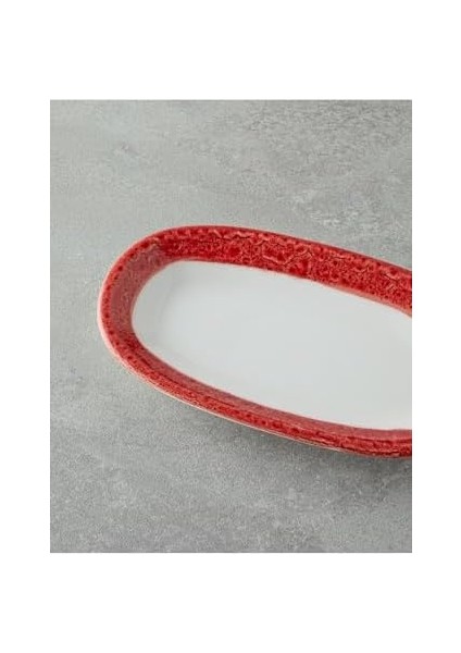 Home Larry Porselen Kayık Tabak 19 cm Kırmızı fiyatları