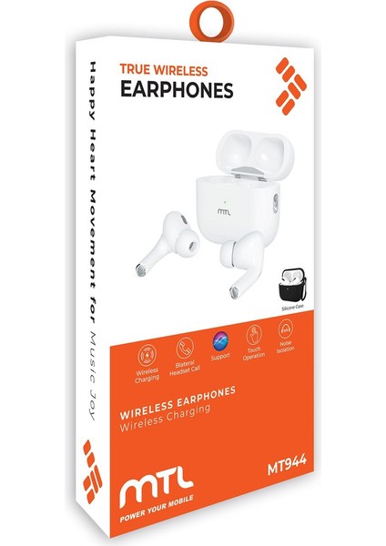 Bluetooth Kablosuz Kulaklık Şeffaf Mod Aktif Ios ve Android Uyumlu MT- A944