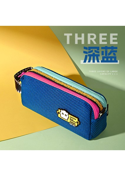 Ortaokul Öğrencileri Için Büyük Kapasiteli, Orijinal Kontrast Renkli, Yüksek Değerli Kalem Çantası (Yurt Dışından)