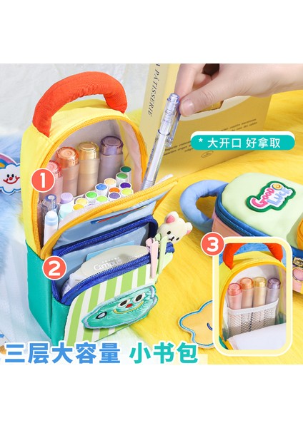 Yeni Şerit Kırtasiye Çantası Çok Fonksiyonlu Büyük Kapasiteli Kalem Çantası (Yurt Dışından) modelleri