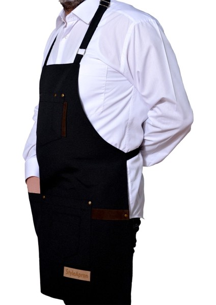 Şık ve Kullanışlı Siyah Çok Amaçlı Önlük, Her Ortamda Rahatlıkla Kullanılabilir. fiyatları