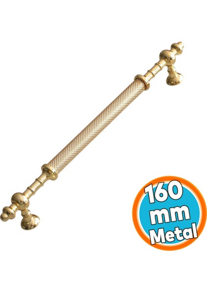 Metal Kulp 160 Mm-16 cm Mobilya Mutfak Çekmece Dolabı Dolap Kapak Kulpları Kulbu Altın Gold
