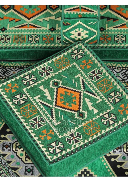 Şark Köşesi Takımı Yeşil Anadolu Modeli Koltuk Takımı Sünger Dahil 14 Parça fırsatları