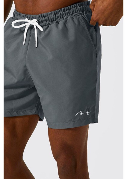 Cheısu Erkek Antrasit Astarlı Hızlı Kuruyan Cepli Plaj Deniz Şortu modelleri