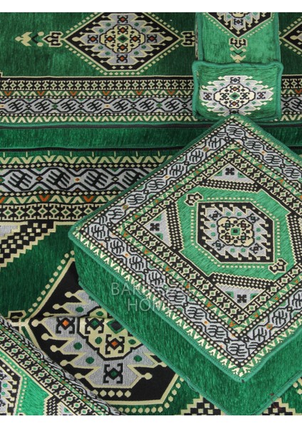 Şark Köşesi Takımı Yahyalı Yeşil Modeli Koltuk Takımı Sünger Dahil 19 Parça fiyatları
