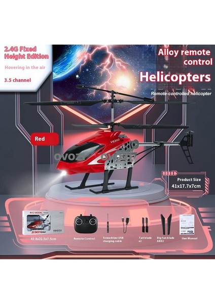 Ovozı Düşmeye Dalı Büyük 3,5 Geçişli Alaşımlı, Hafif ve Sabit Yükseklikte Rc Helikopter (Yurt Dışından)