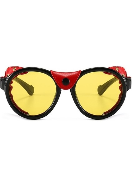 Steam Punk Oval Rüzgar Geçirmez Gözlük Güneş Gözlüğü Gölgeler UV400 Vintage Gözlük (Yurt Dışından) fiyatları