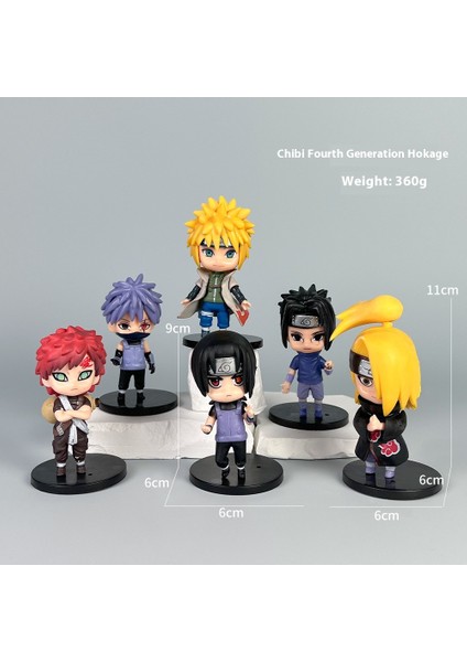 Naruto Q Bebek Setinin Versiyonu Anime Model Süsler (Yurt Dışından)