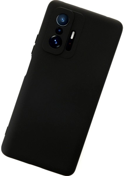 Xiaomi Mi 11T Pro Kılıf Nano Içi Kadife Silikon - Siyah - LORCE7534-7815 modelleri