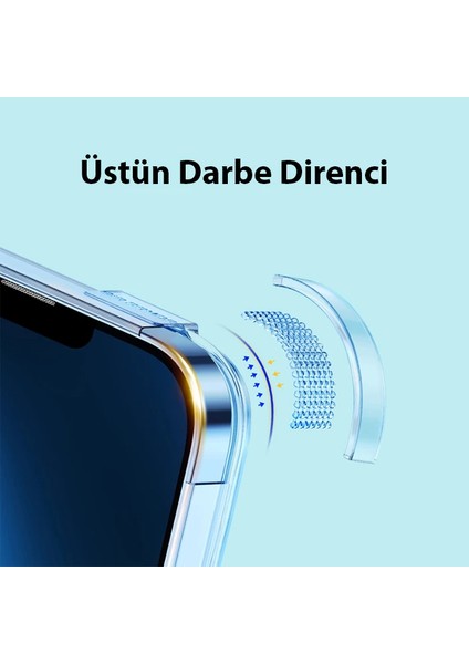 Baseus Crystal iPhone 14 Plus 6.7 Magsafe Silikon Kılıf + Tempered Ekran Koruyucu - LORCE8551-33 modelleri