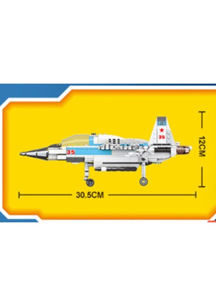 Çocuk Yapı Taşları Su-35 Savaşçı Çocuk Yapı Taşları Oyuncak Modeli Bir Araya Getirildi (Yurt Dışından) modelleri