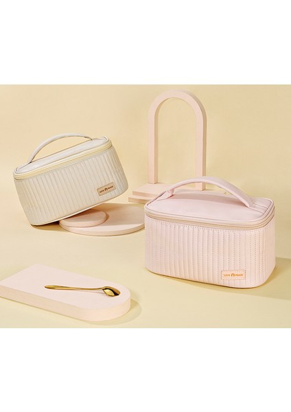 Düz Renk Kek Kozmetik Çantası Açık Kapaklı Taşınabilir Makyaj Çantası Kozmetik (Yurt Dışından) fiyatları
