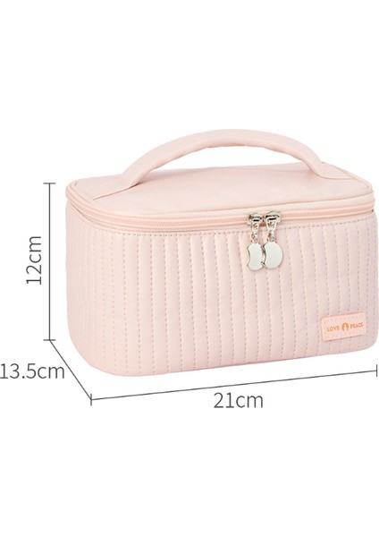 Düz Renk Kek Kozmetik Çantası Açık Kapaklı Taşınabilir Makyaj Çantası Kozmetik (Yurt Dışından)